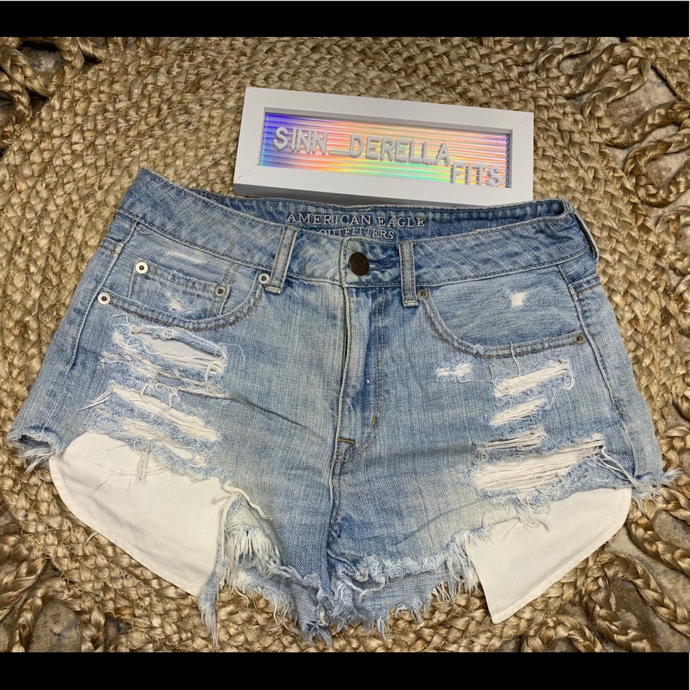 Distressed shorts